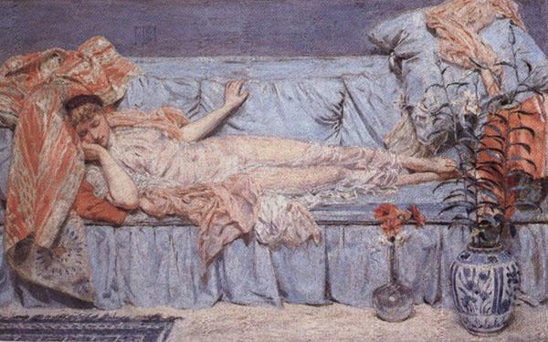 Simeon Solomon The Sleeprs,and the One that Watcheth china oil painting image